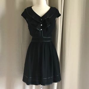 Elevenses Black Ruffled Lexa Romper S 4